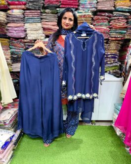 Pure Organza Hand Embroidered Suit Set