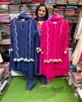 Pure Organza Hand Embroidered Suit Set