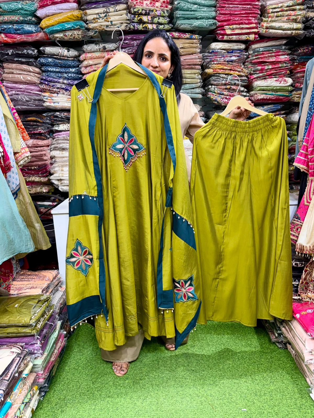 Sawan Special Anarkali Suit Set