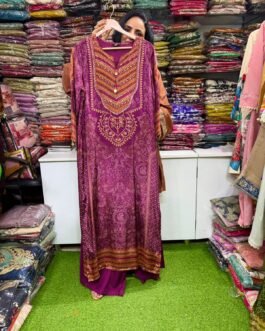 SCD 53 Designer Pure Crape Phiran set