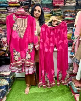SCD 52 Pure Crape Sharara Suit Set