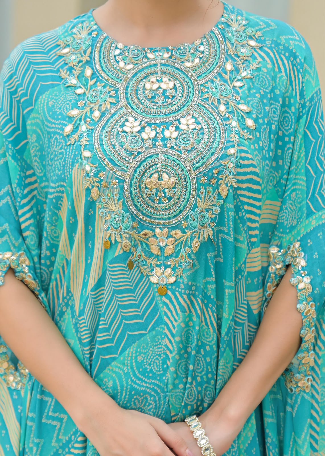 SCD 10- Designer Indo-Western Dress with Drape Skirt