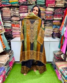 SCD 13-Designer C-Cut Suit Set with Farshi