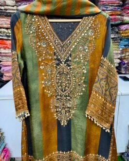 SCD 13-Designer C-Cut Suit Set with Farshi