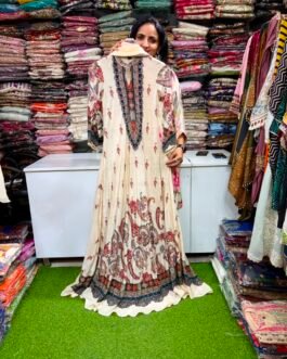 SCD – 29 Pure Crape Designer Long Gown