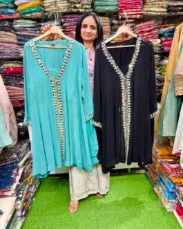 SCD 3- Pure Georgette Three Peice Indo Western Coord Set