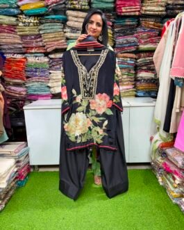 SCD – 42 Designer Black Farshi Suit Set