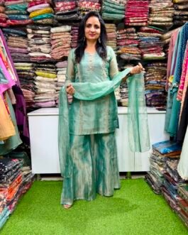 SCD 8- Pure Crush Designer Suit with Hand Embroidery