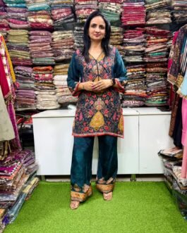 SCD-95 Pure Crape Digital Print Coord with Farshi Pants