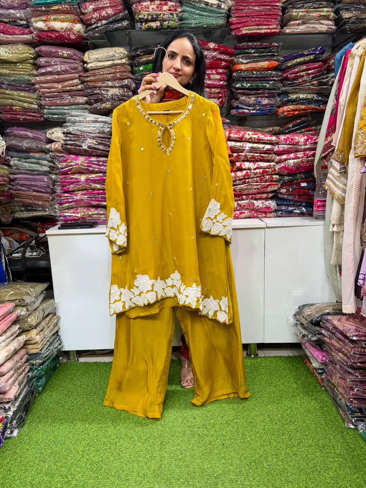 Designer-Coord-Set-with-Patch-Work