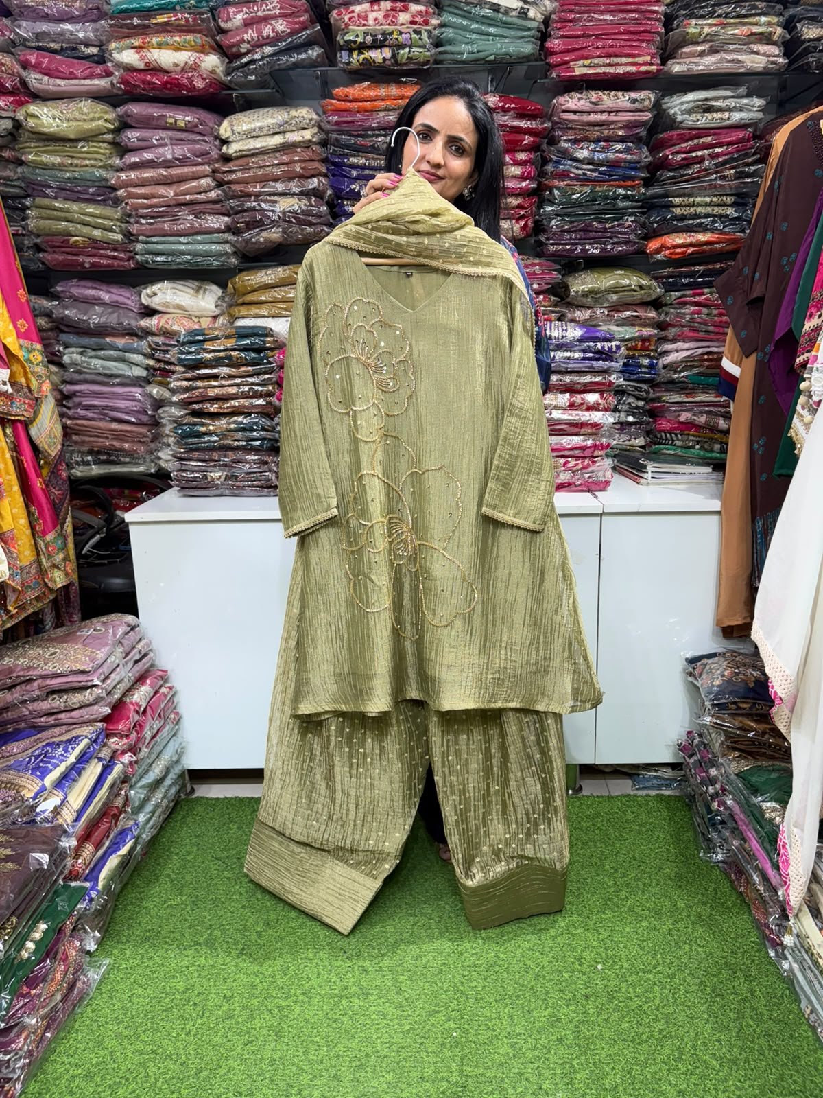 Crush-Tissue-Designer-Farshi-Suit-with-Embroidery