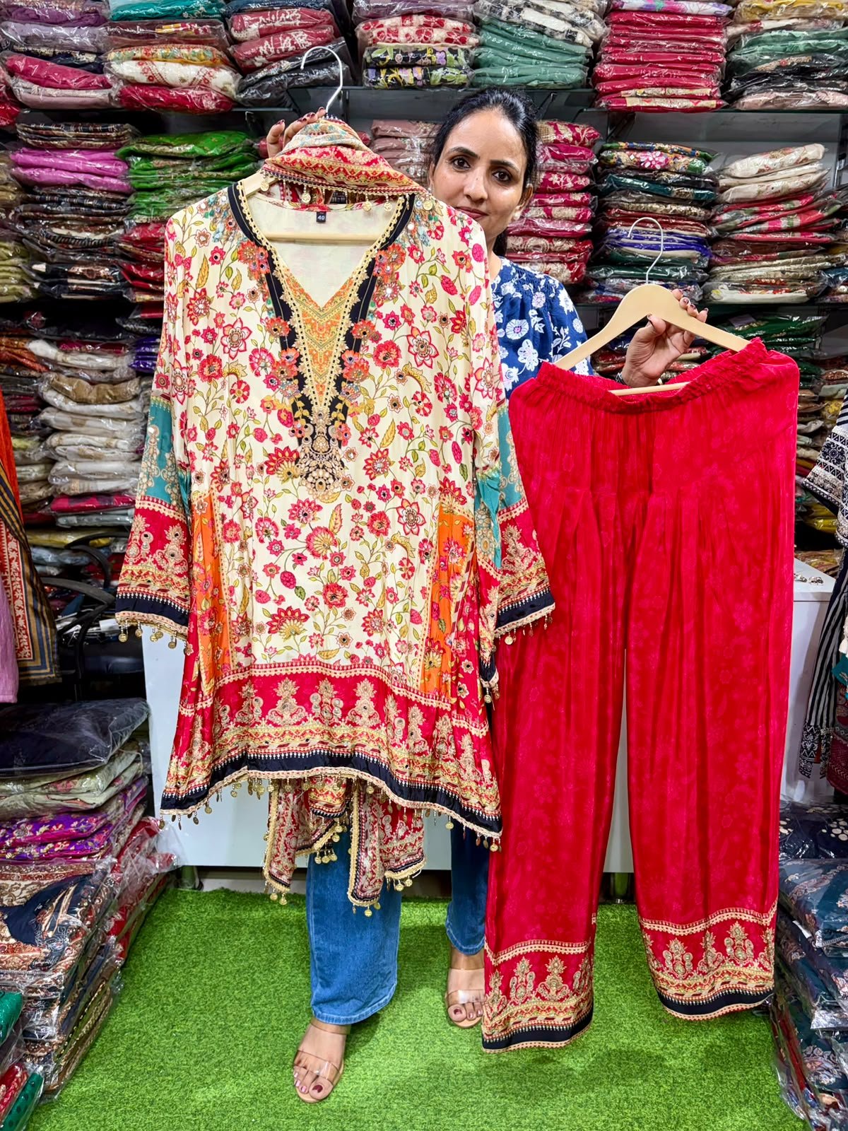 Designer-Pure-Crape-Farshi-Suit-Set