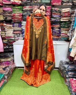 SCD-116 Designer Suit Set paired with Plazzo
