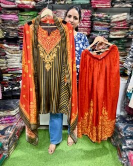 SCD-116 Designer Suit Set paired with Plazzo