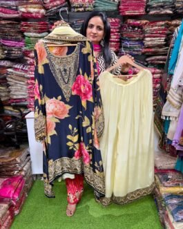 SCD-130 Designer Pure Crape C Cut Suit Set