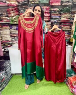SCD-135 Partywear Crape Silk Designer Coord Set