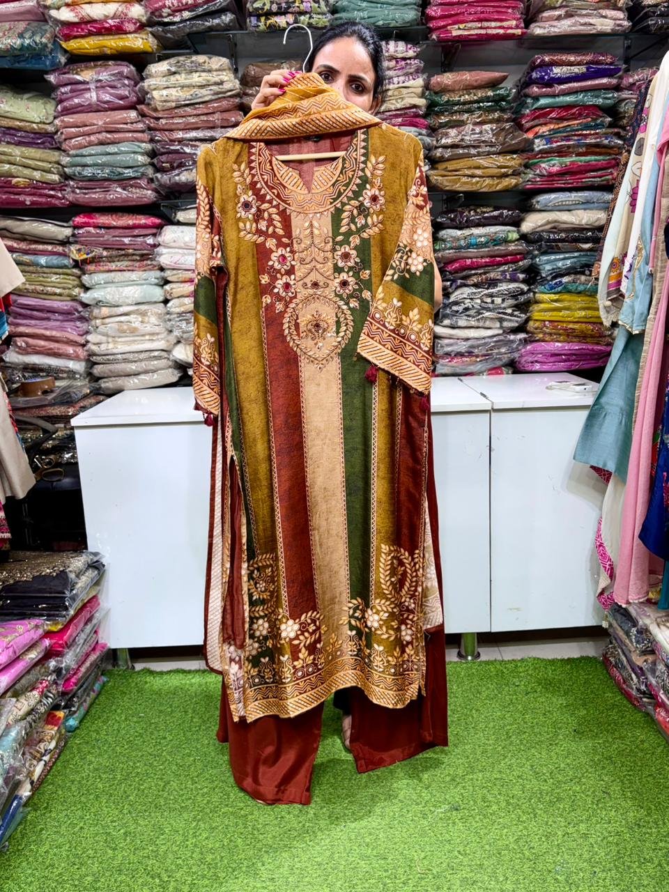 SCD - 62 Designer Straight Suit Set