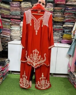 SCD – 64 Pure Chinon Partywear Suit Set