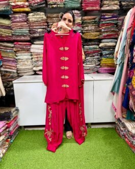 SCD-65 Pure Crape Hand Embroidered Balloons Pants Coord Set