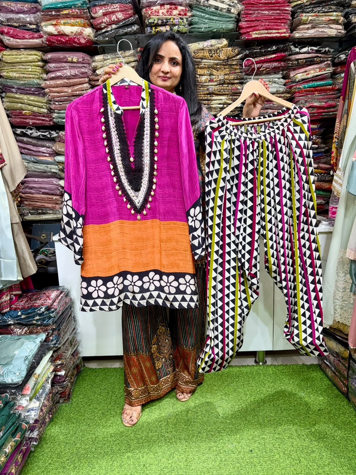 SCD-80 Designer Farshi Coord Set