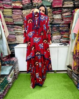 SCD-81 Designer One Peice Skirt Dress with Neck Peice