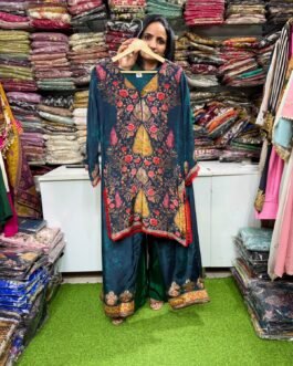 SCD-87 Designer Crape Coord with Farshi Pants