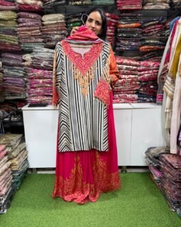 SCD-97 Designer Silk Suit Set with Plazzo