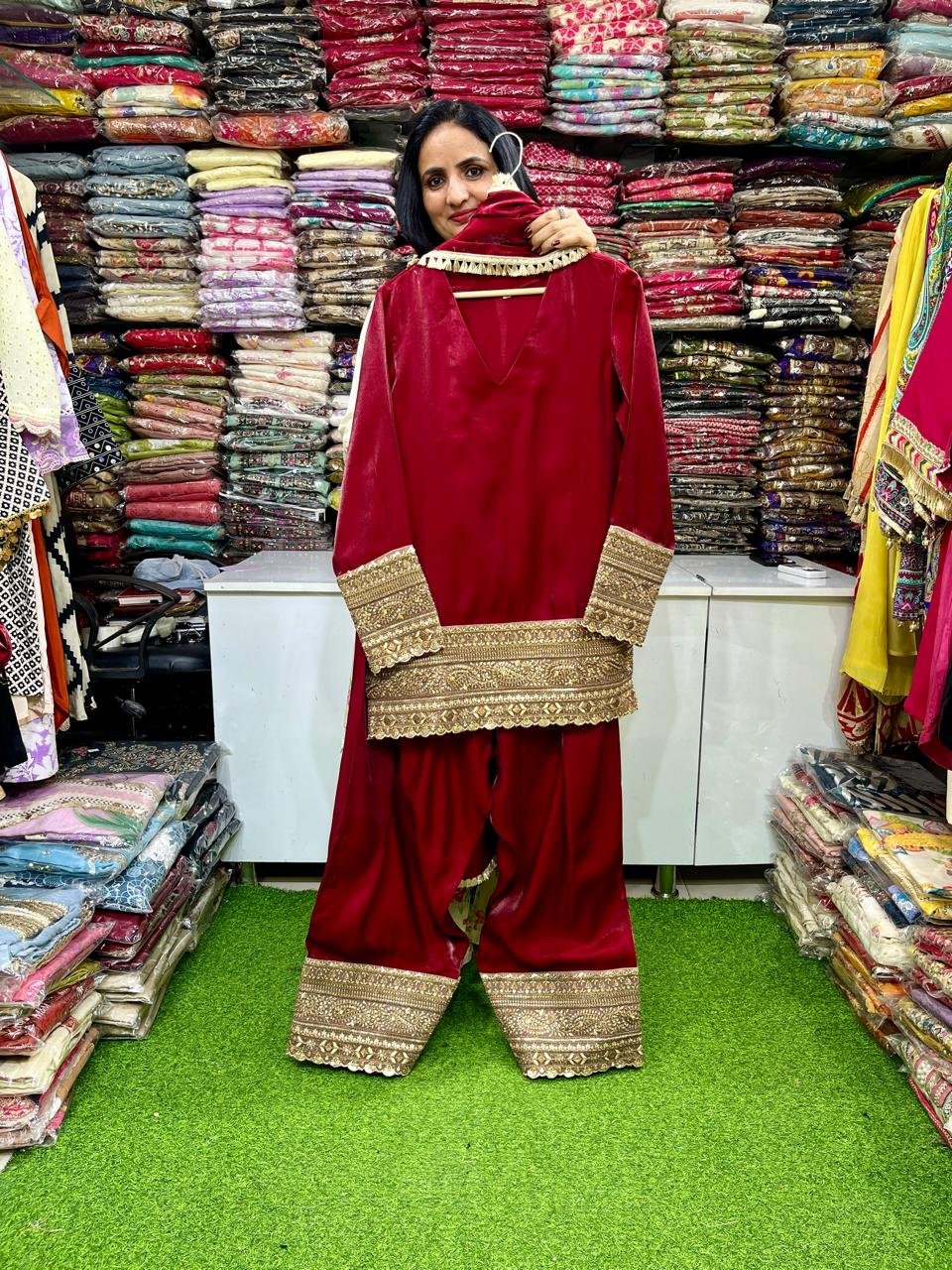Designer Farshi Suit Set