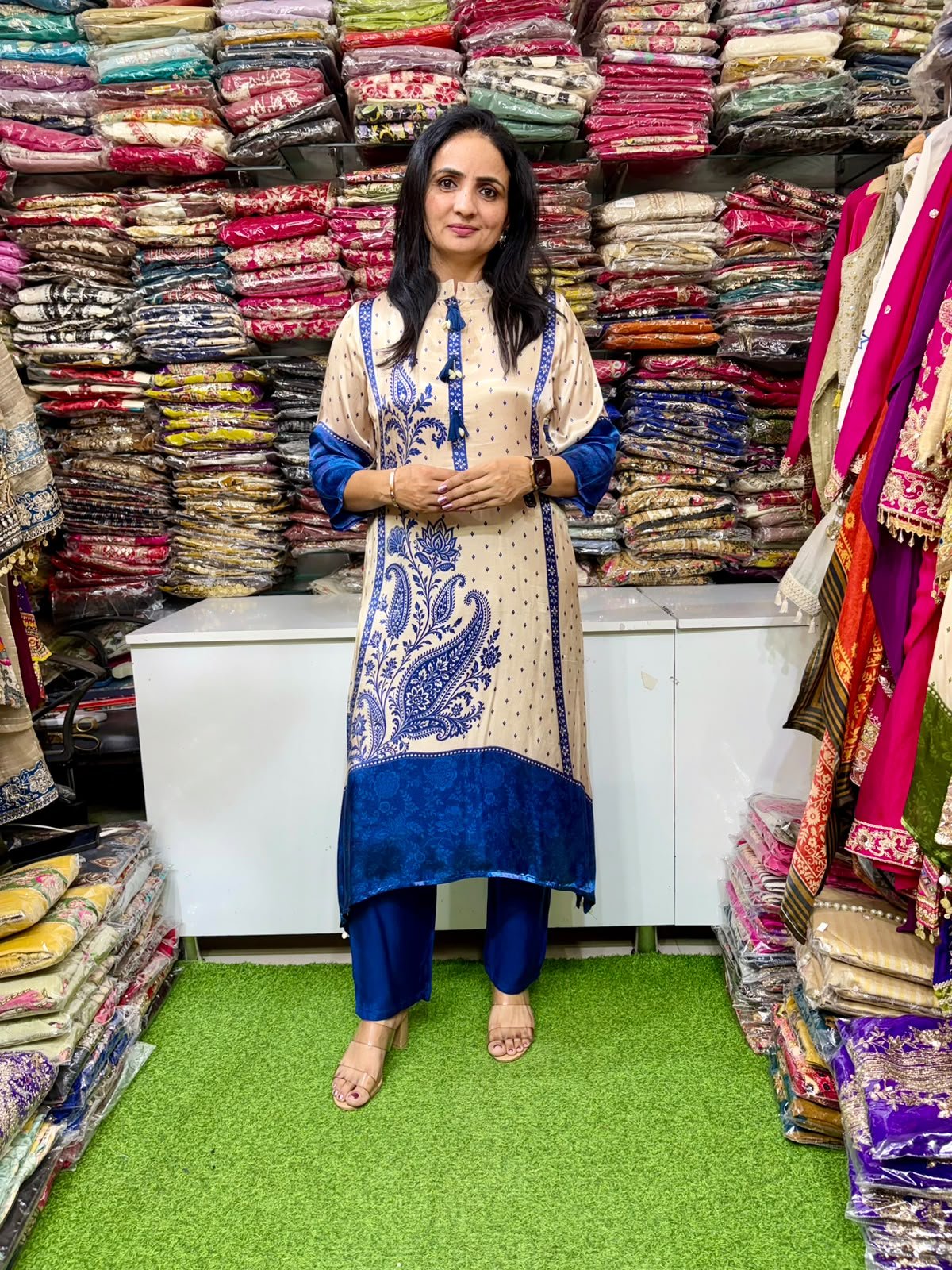 SCD- 182 Designer Gajji C Cut Coord Set