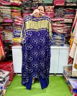 SCD-153 Designer Gajji Silk Bandhani Coord Set