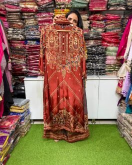 SCD- 170 Pure Crape Digital Print Suit Set