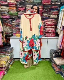 SCD-161 Pure Crape Digital Print Suit Set