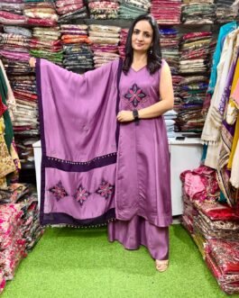 SCD- 144 Designer Anarkali with Flaired Plazzo and Dupatta