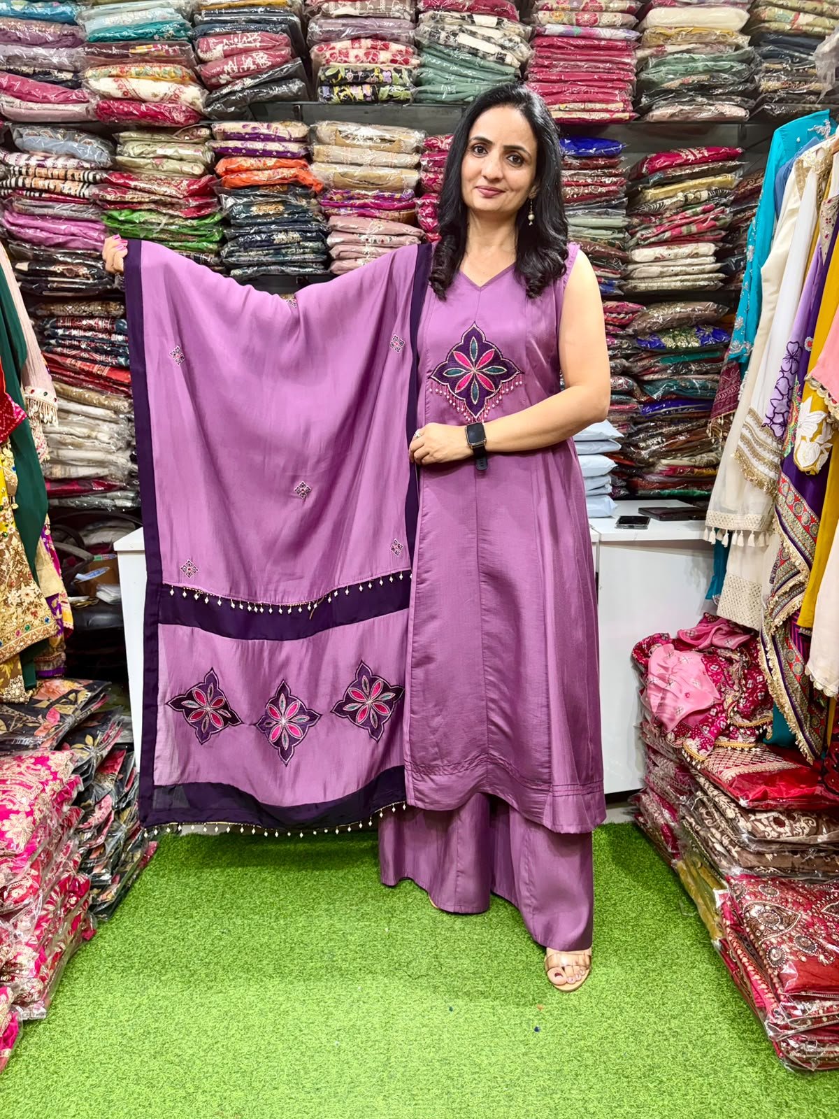 SCD- 144 Designer Anarkali with Flaired Plazzo and Dupatta