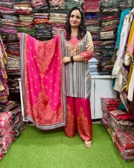 SCD- 148 Suit Set with Plazzo and Dupatta