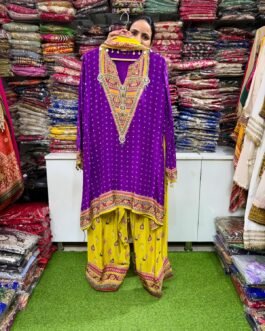 SCD-149 Pure Crape Farshi Suit Set
