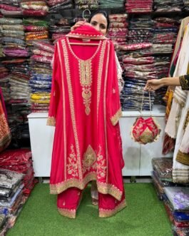 SCD-151 Partywear Suit with Plazzo and Potli