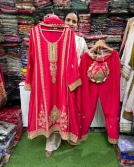 SCD-151 Partywear Suit with Plazzo and Potli