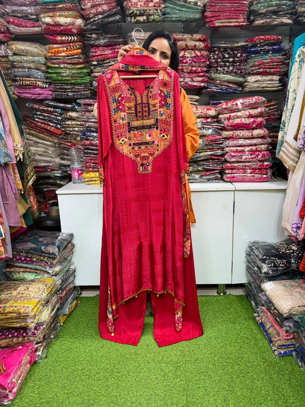 SCD- 159 Designer Long C Cut Suit Set