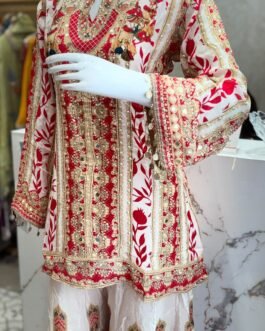 SCD -187 Pure Crape Designer Indo Western Coord Set