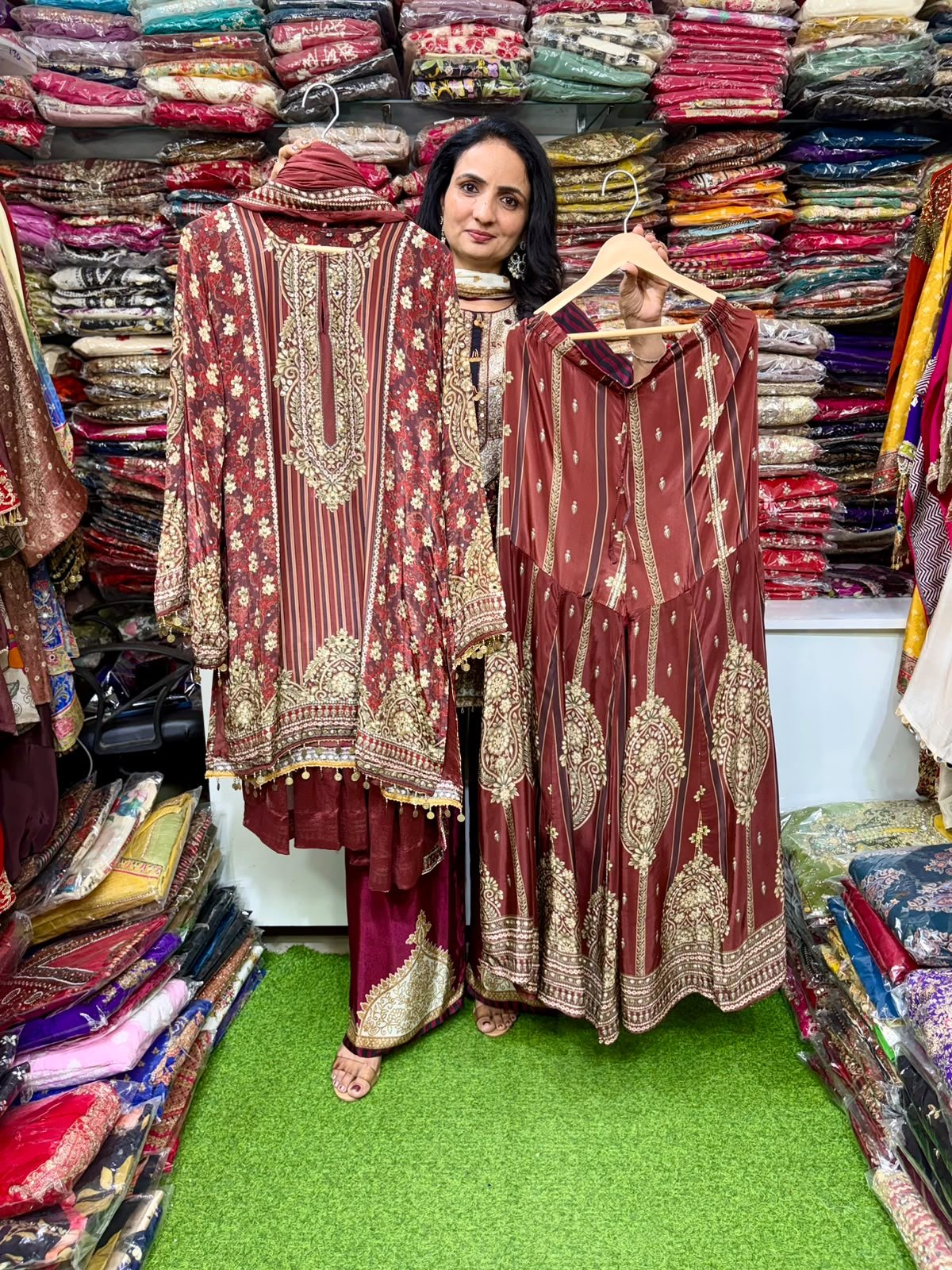 SCD -193 Pure Crape sharara Suit Set