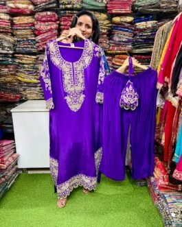 SCD- 197 Designer Zari Embroidered Phiran Set