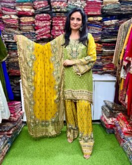 SCD -199 Pure Crape Farshi Suit Set