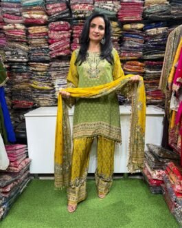 SCD -199 Pure Crape Farshi Suit Set