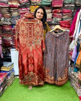 SCD- 170 Pure Crape Digital Print Suit Set